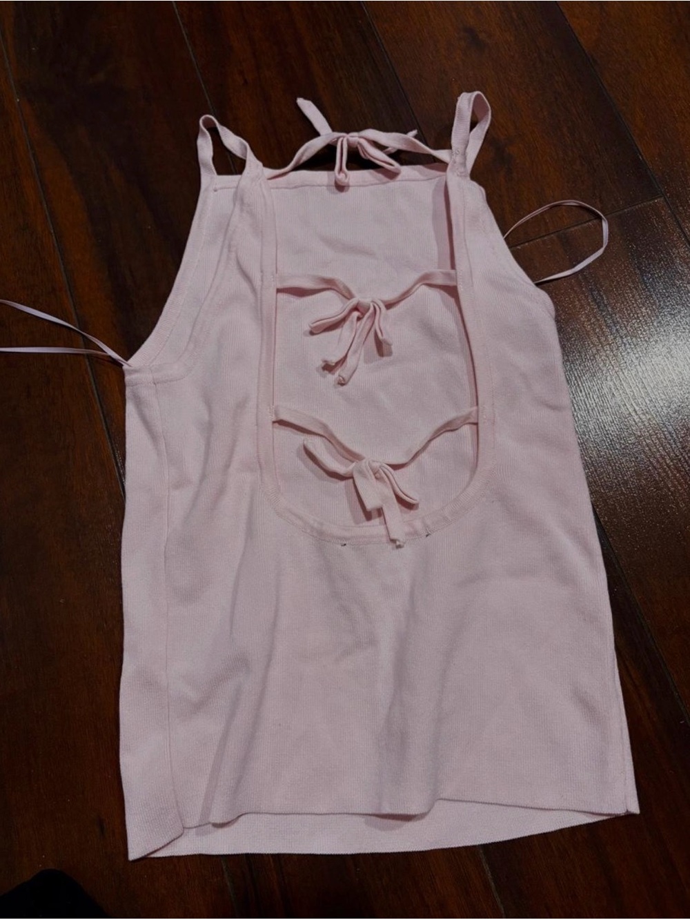 Zara Light Pink Tie-Back Sleep Cami